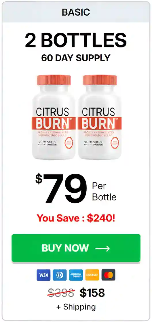 CitrusBurn one bottle