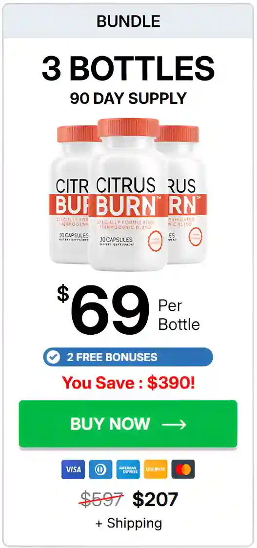 CitrusBurn three bottles order